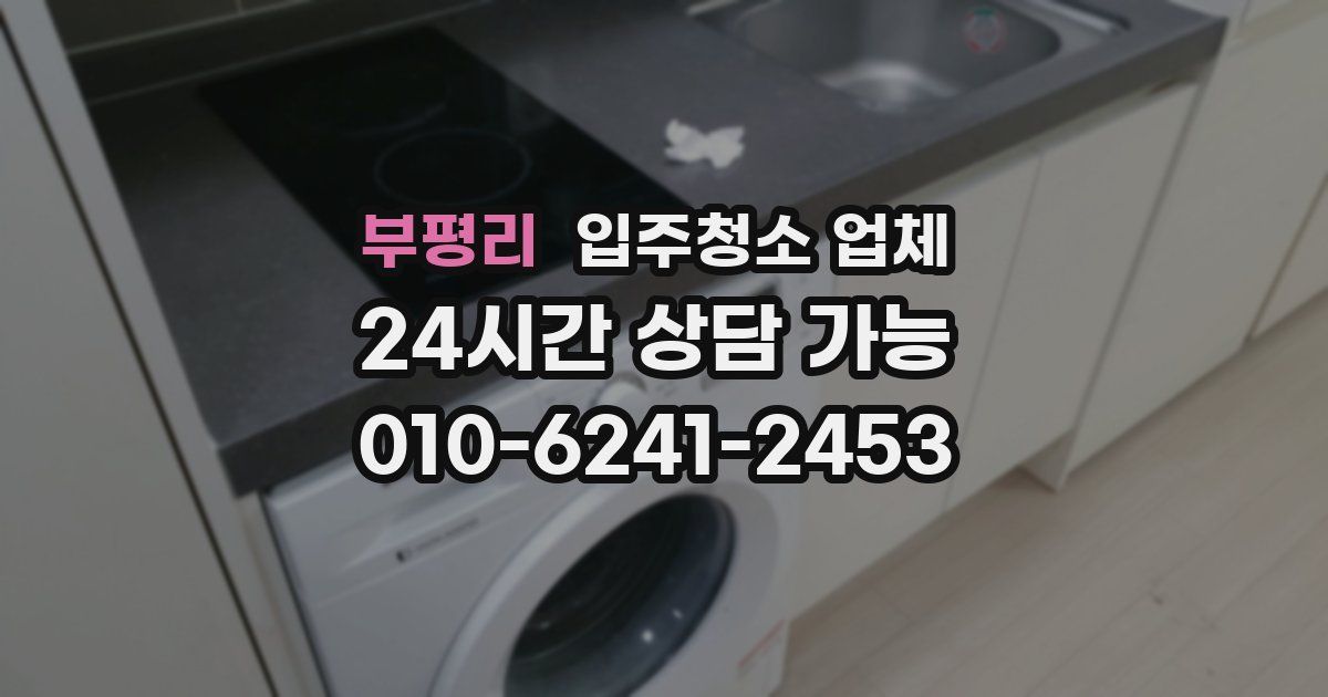 부평리 입주청소 업체