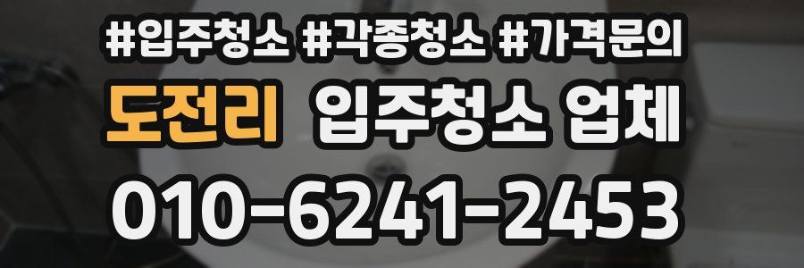 도전리 입주청소 업체