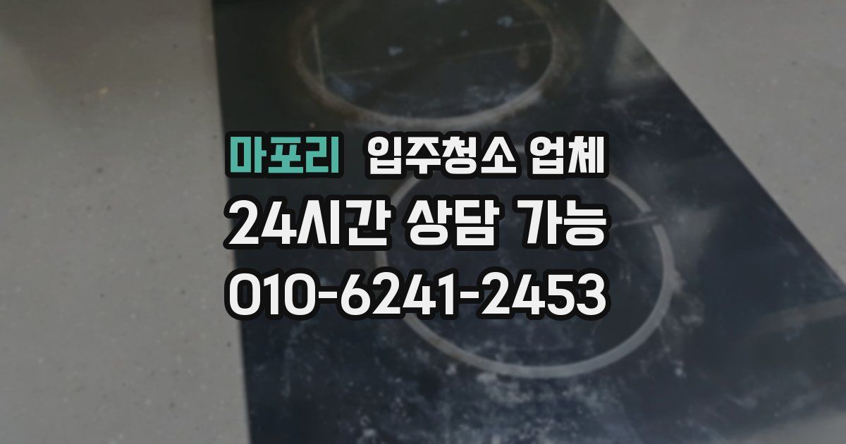 마포리 입주청소 업체