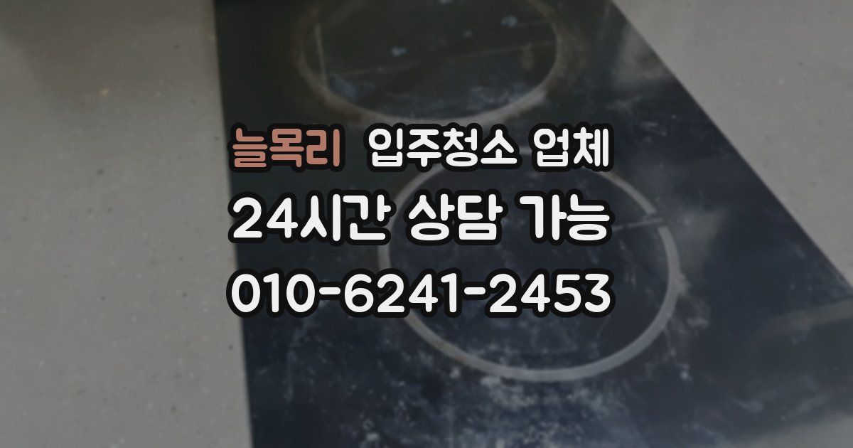늘목리 입주청소 업체