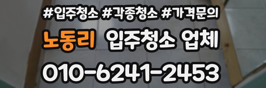 노동리 입주청소 업체