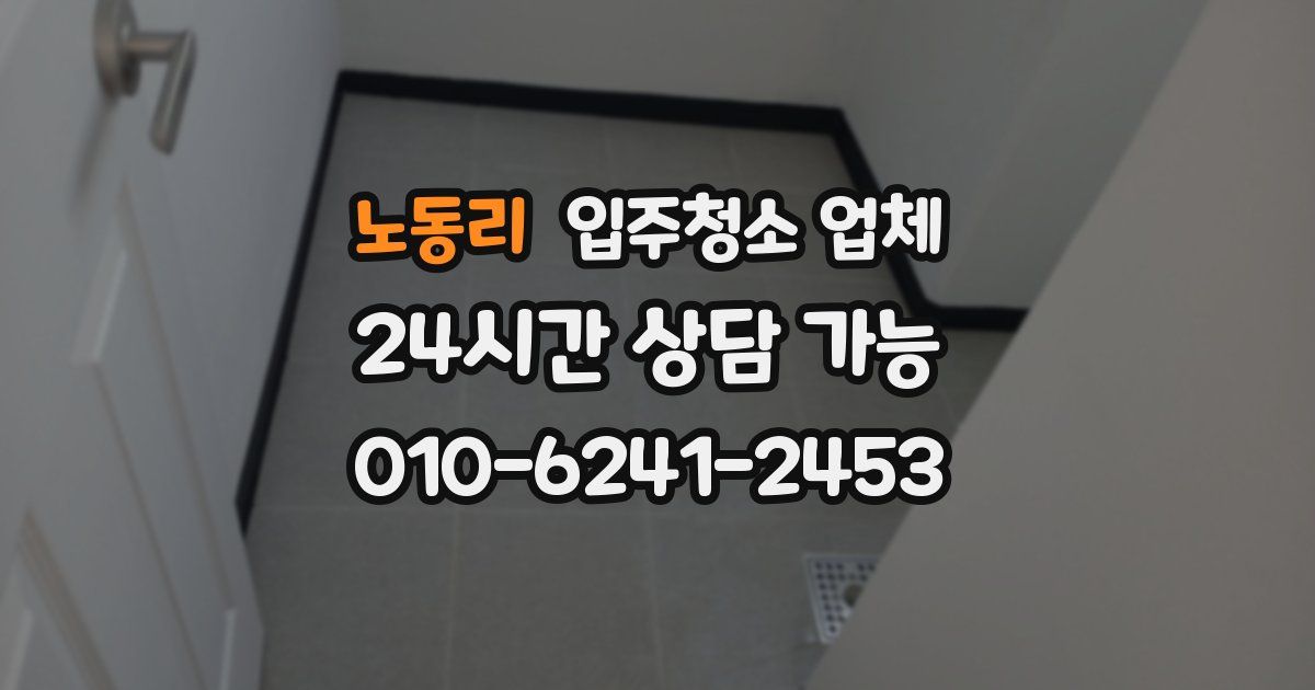 노동리 입주청소 업체