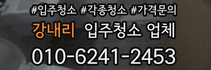 강내리 입주청소 업체