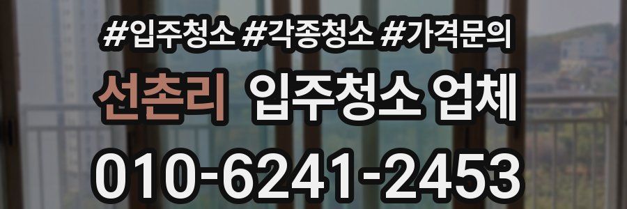 선촌리 입주청소 업체