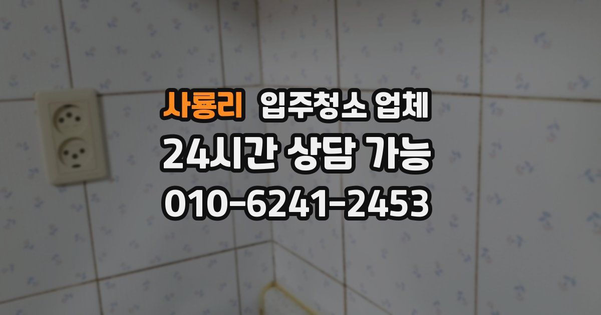 사룡리 입주청소 업체