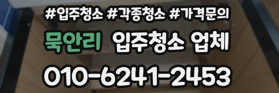 묵안리 입주청소 업체