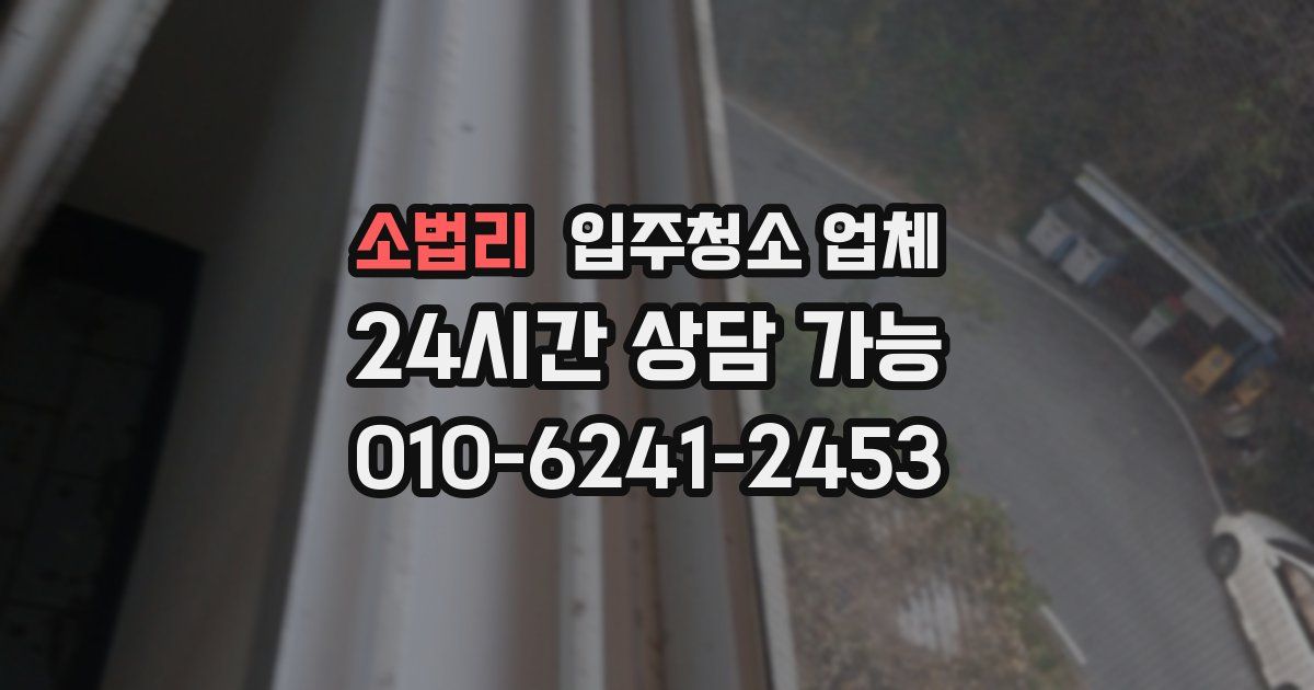 소법리 입주청소 업체