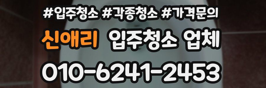 신애리 입주청소 업체