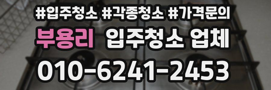 부용리 입주청소 업체