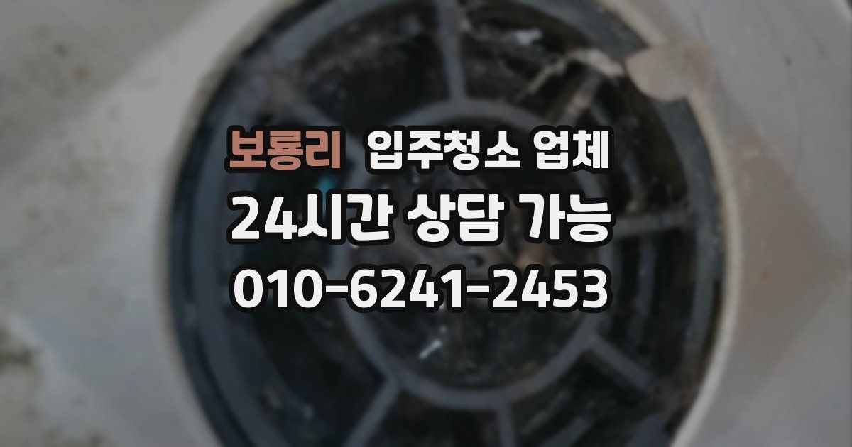보룡리 입주청소 업체