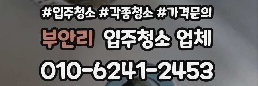 부안리 입주청소 업체