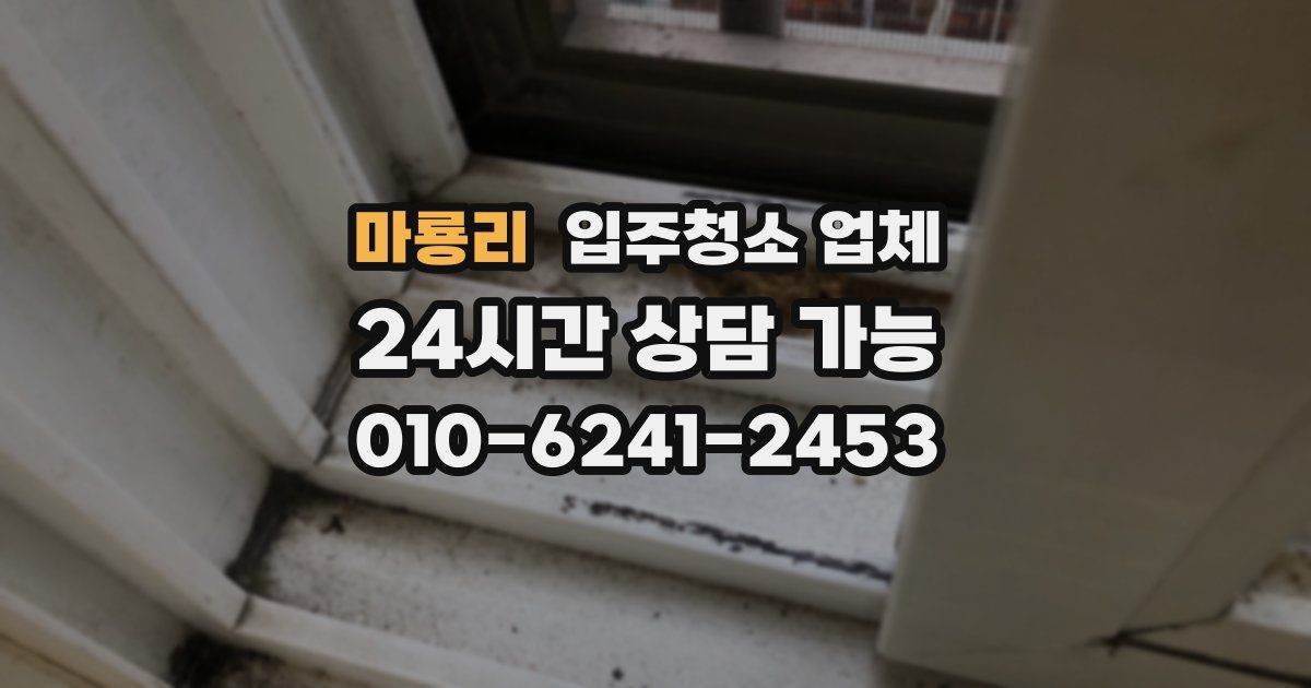 마룡리 입주청소 업체