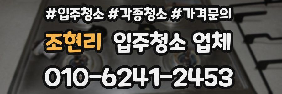 조현리 입주청소 업체