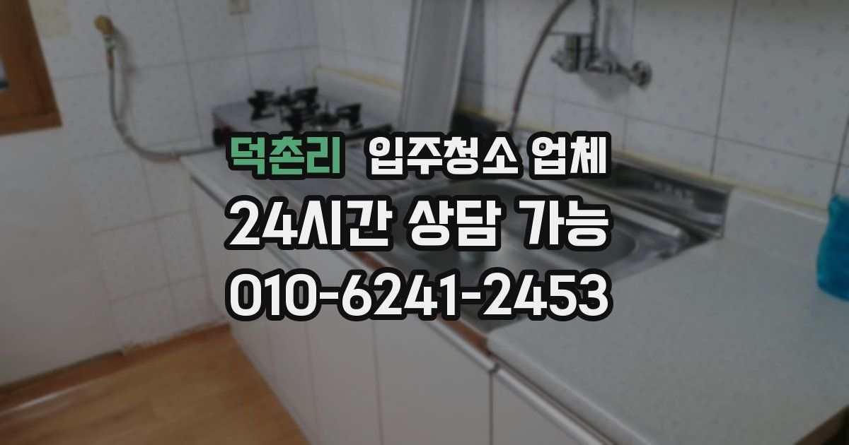 덕촌리 입주청소 업체
