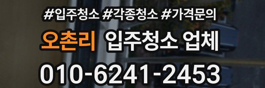 오촌리 입주청소 업체
