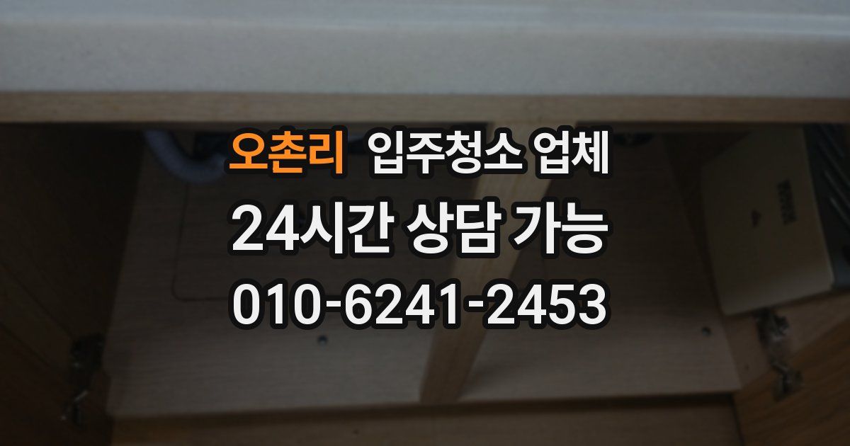 오촌리 입주청소 업체