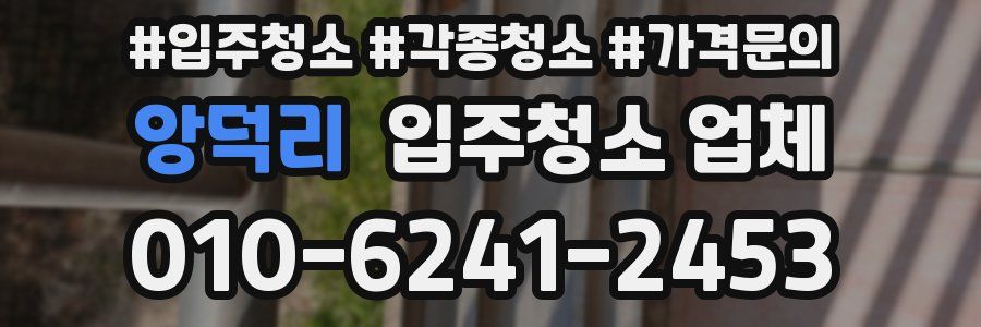앙덕리 입주청소 업체