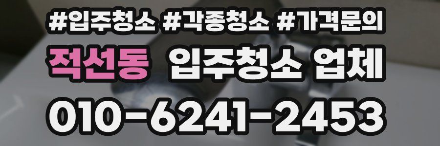 적선동 입주청소 업체