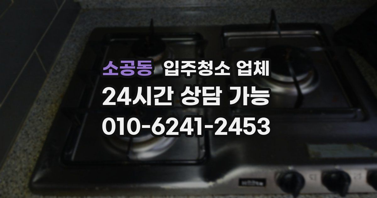 소공동 입주청소 업체