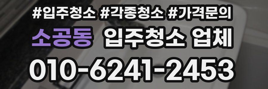 소공동 입주청소 업체