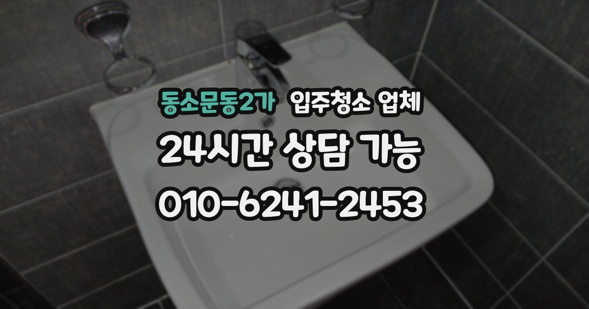 동소문동2가 입주청소 업체