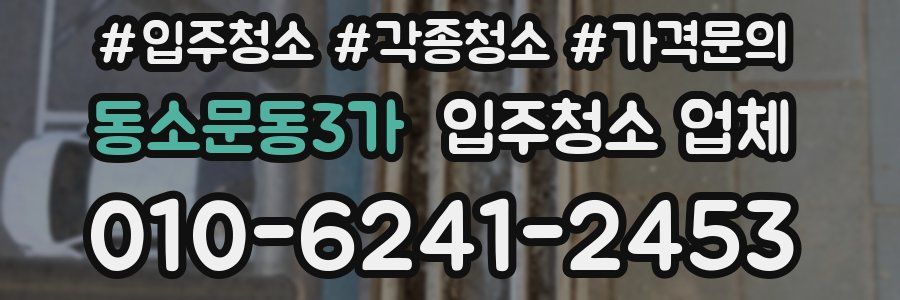 동소문동3가 입주청소 업체