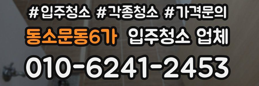 동소문동6가 입주청소 업체