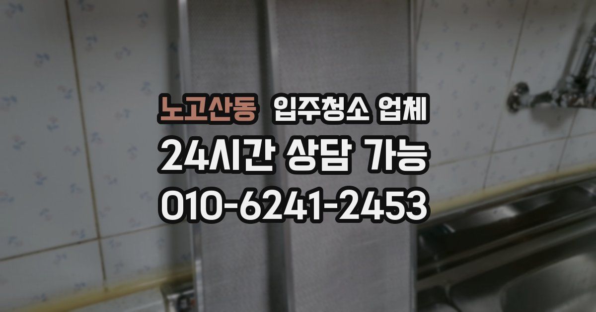 노고산동 입주청소 업체