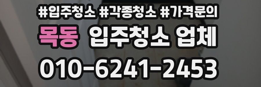 목동 입주청소 업체