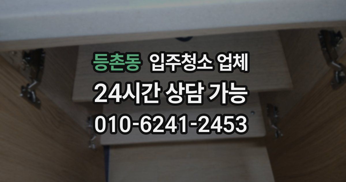 등촌동 입주청소 업체