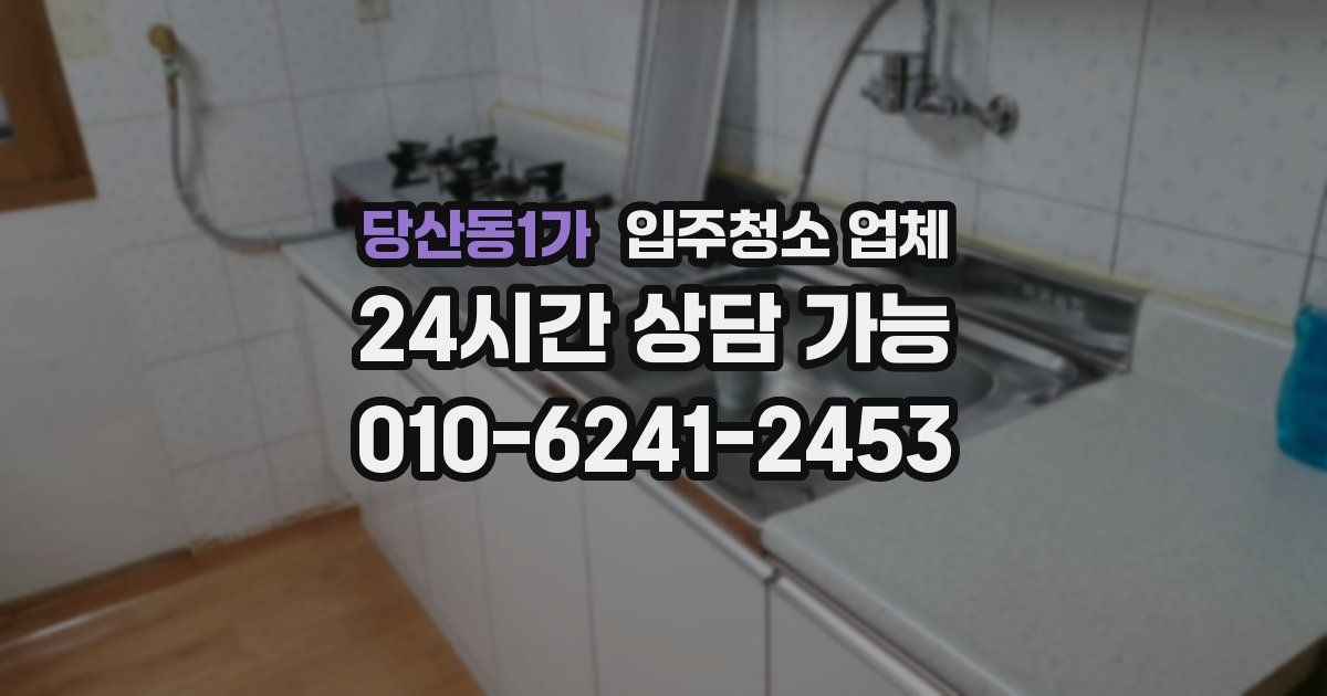 당산동1가 입주청소 업체