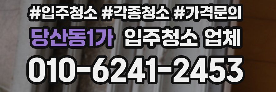 당산동1가 입주청소 업체
