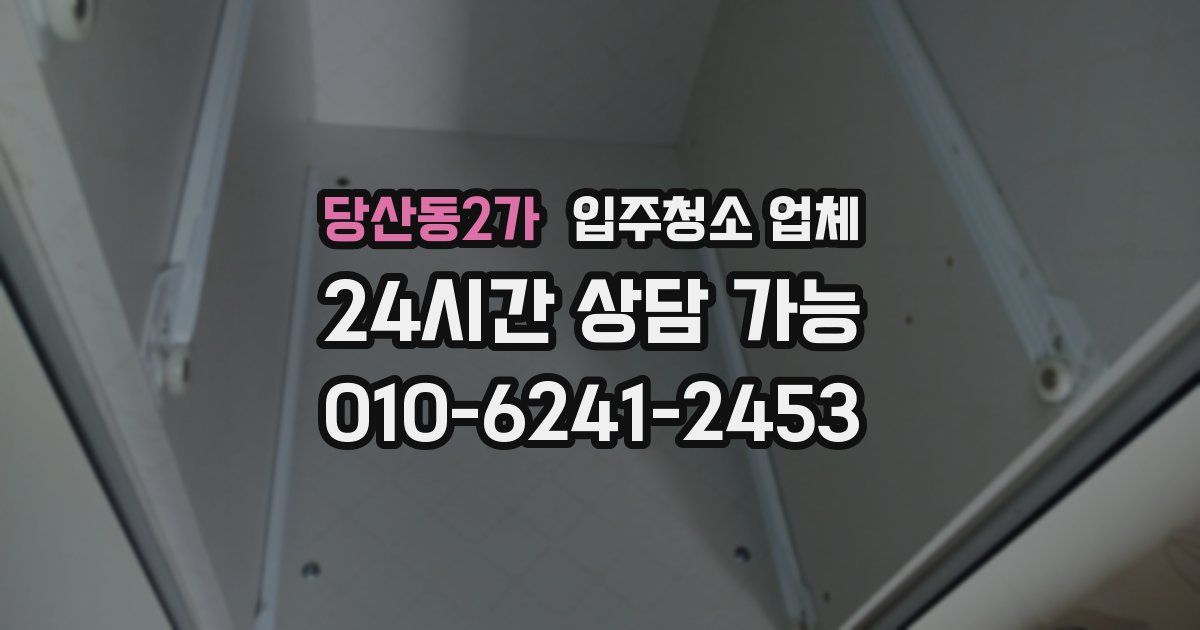 당산동2가 입주청소 업체