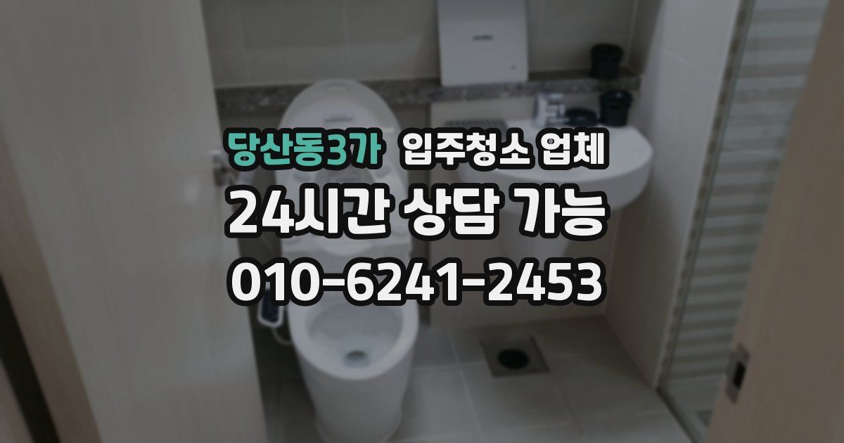 당산동3가 입주청소 업체