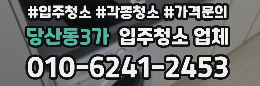 당산동3가 입주청소 업체