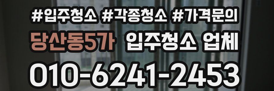 당산동5가 입주청소 업체