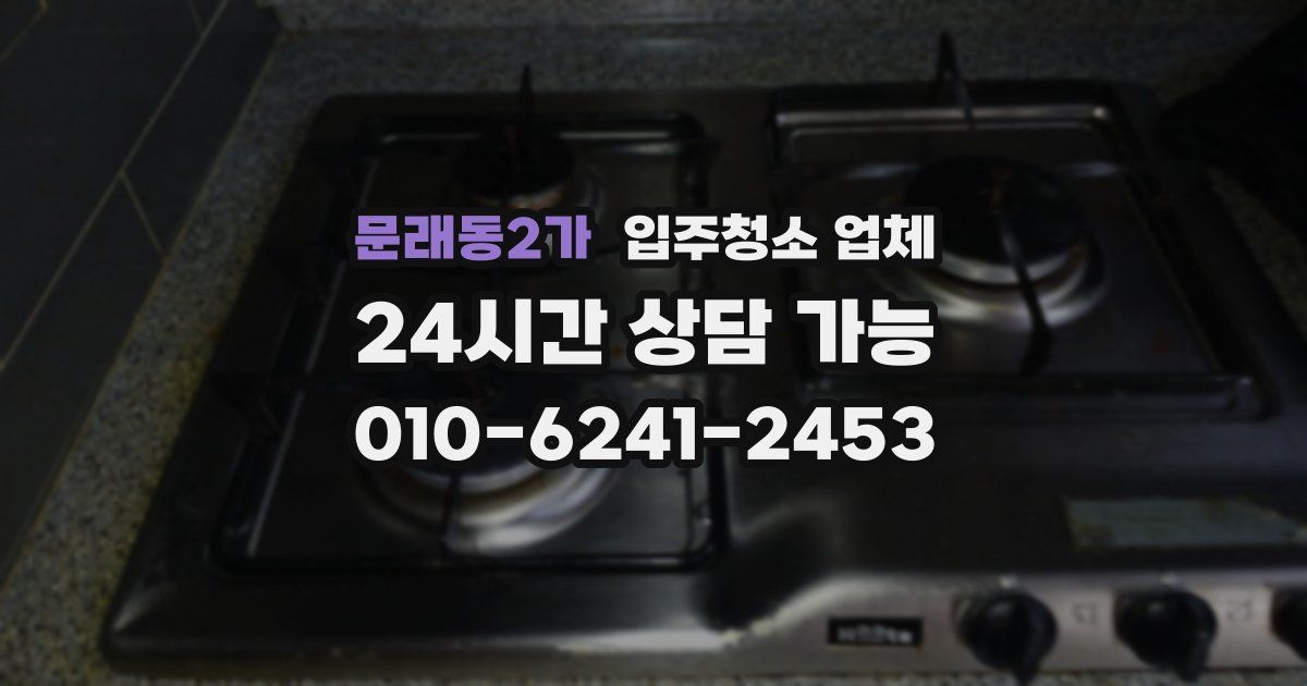 문래동2가 입주청소 업체