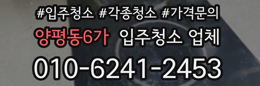 양평동6가 입주청소 업체