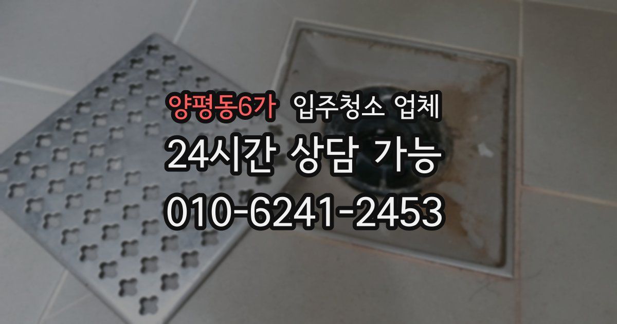 양평동6가 입주청소 업체