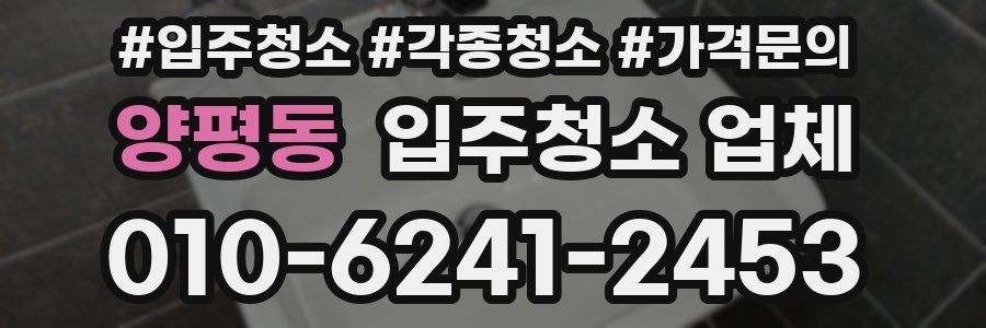 양평동 입주청소 업체