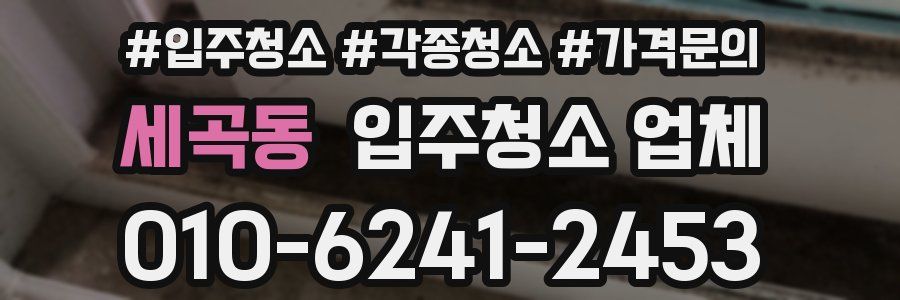 세곡동 입주청소 업체
