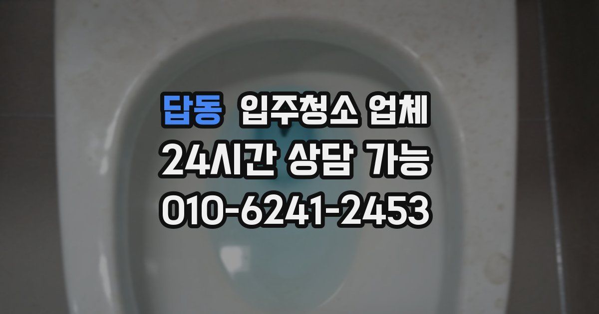 답동 입주청소 업체