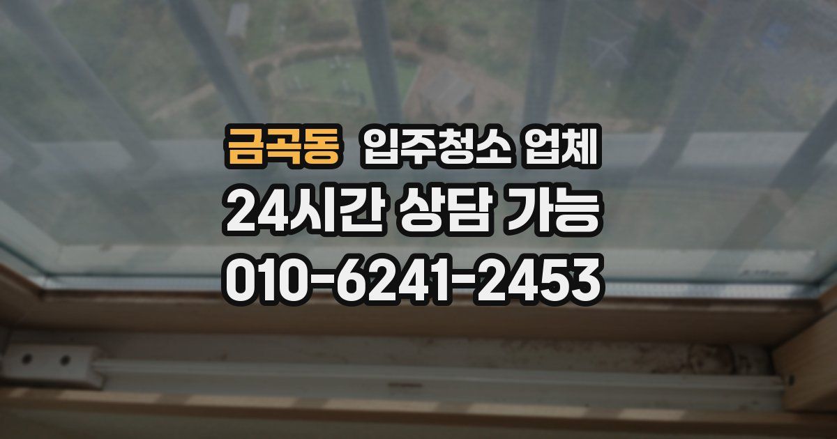 금곡동 입주청소 업체