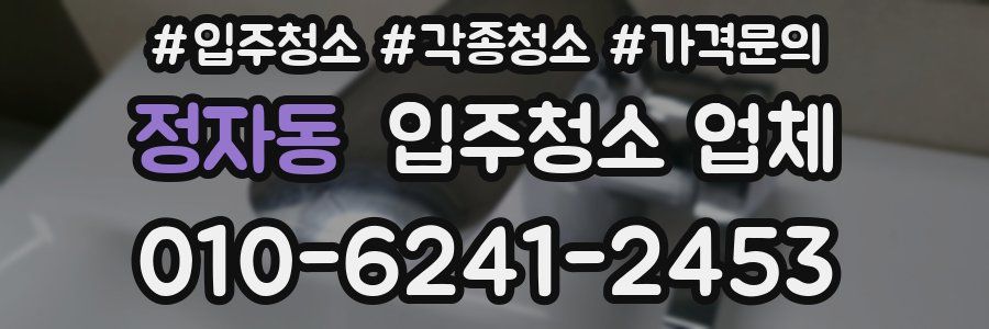 정자동 입주청소 업체