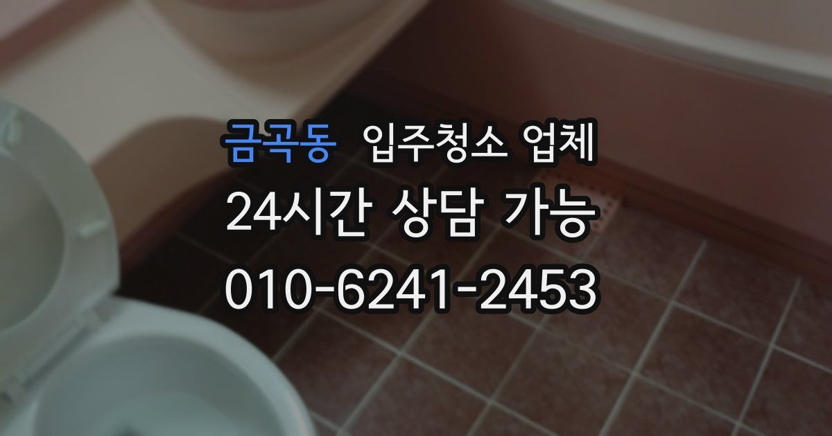 금곡동 입주청소 업체
