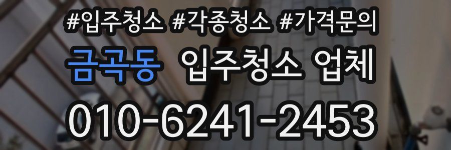 금곡동 입주청소 업체