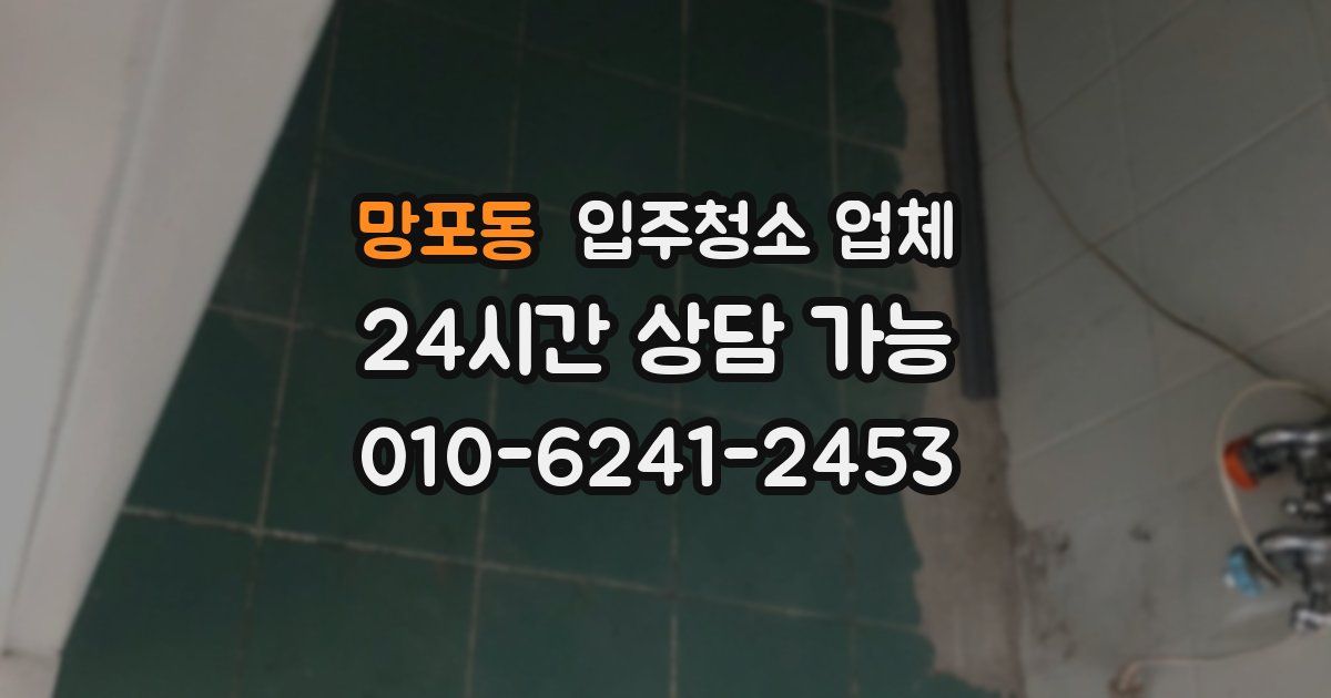 망포동 입주청소 업체