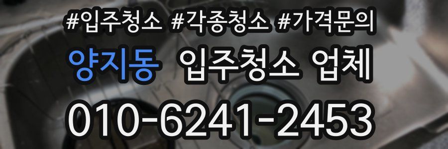 양지동 입주청소 업체