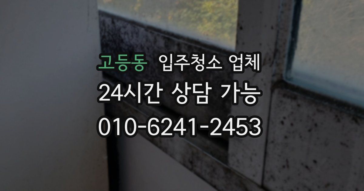 고등동 입주청소 업체