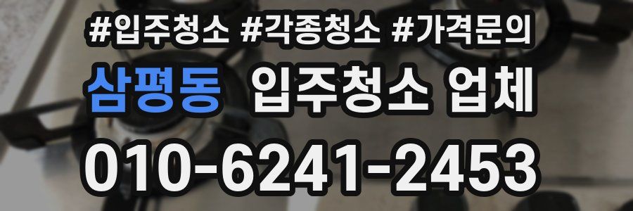 삼평동 입주청소 업체
